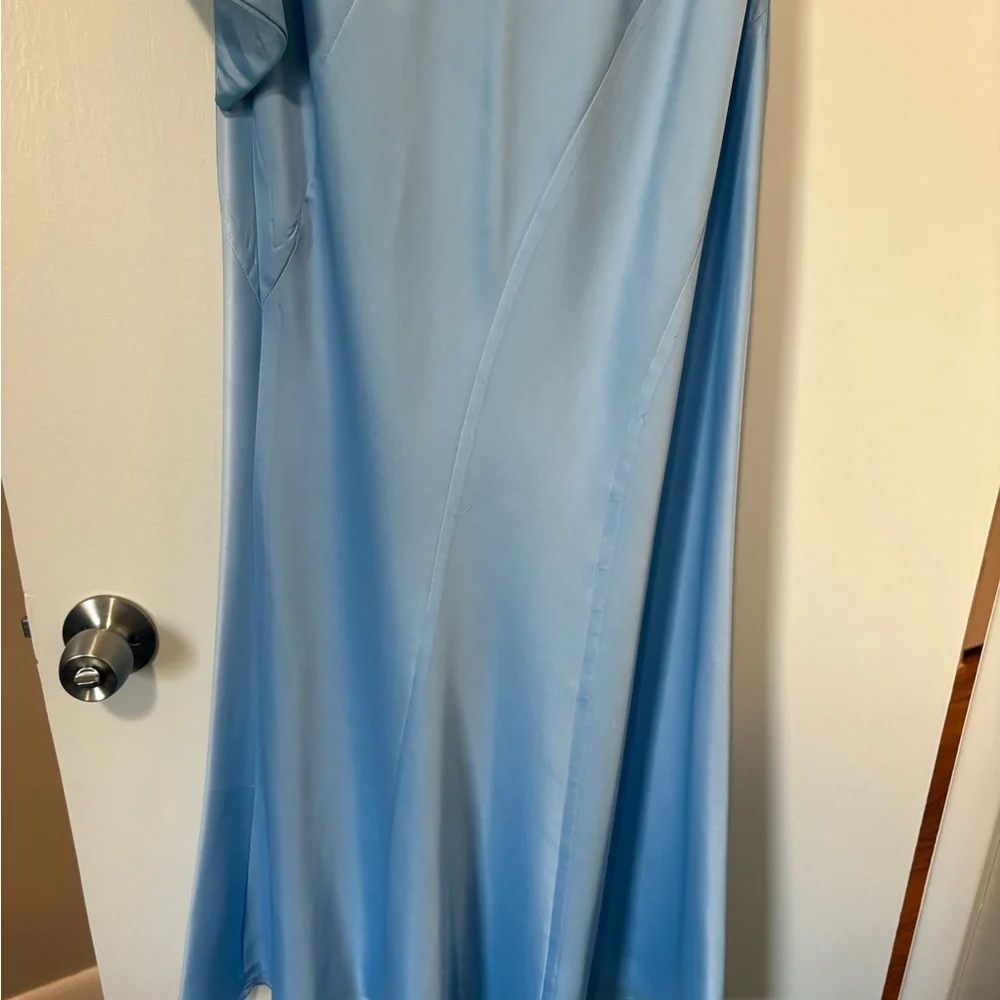 Hello Molly Blue Neck Wrap Gown - Picture 6 of 8